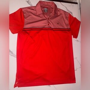 Men's Red Polo Golf Shirt